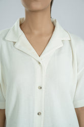 Jacquard  Resort Collar Shirt